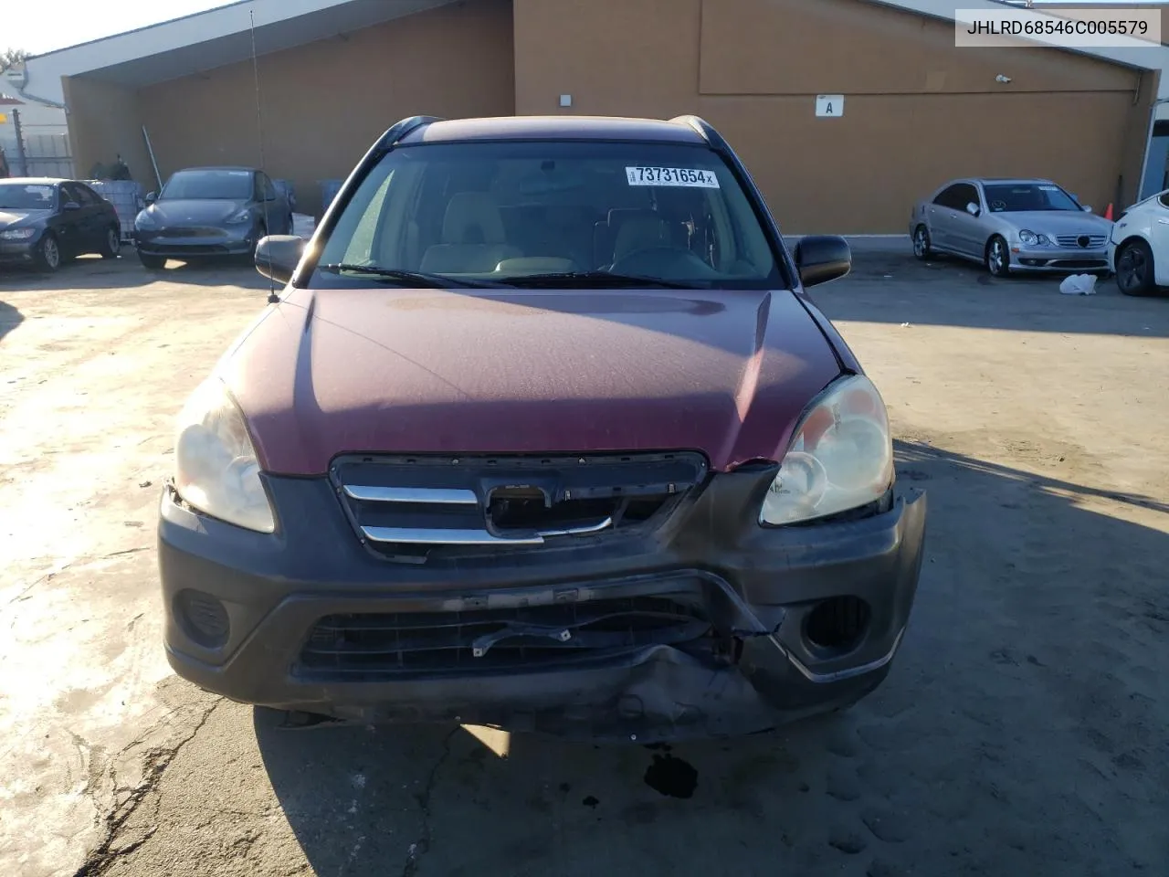 2006 Honda Cr-V Lx VIN: JHLRD68546C005579 Lot: 73731654