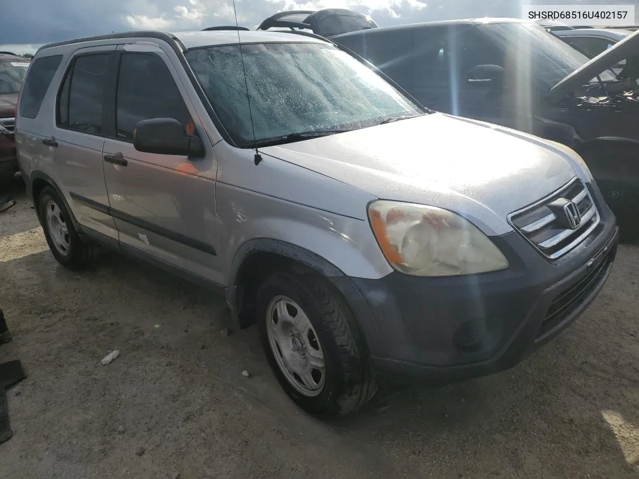 2006 Honda Cr-V Lx VIN: SHSRD68516U402157 Lot: 74983564