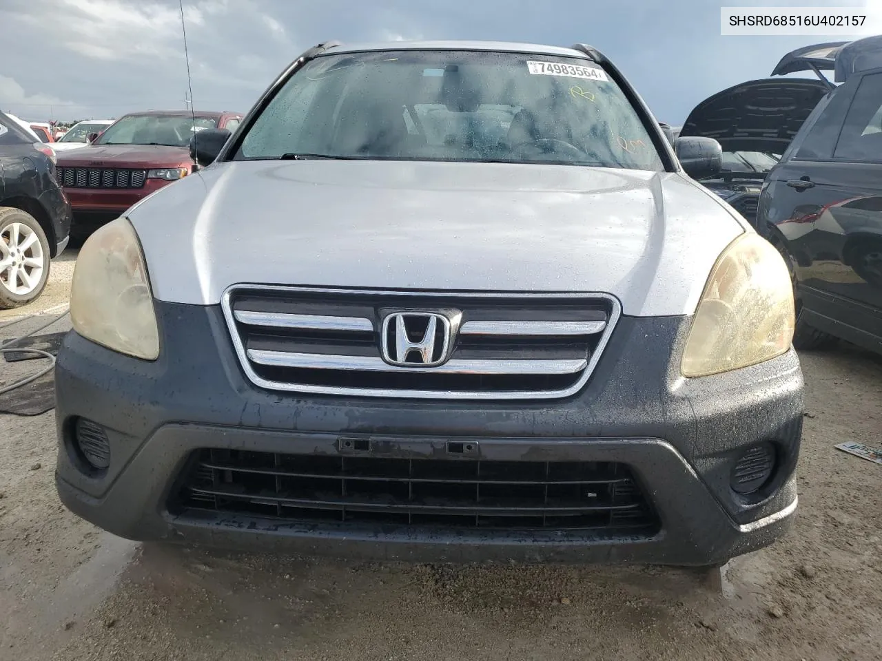 2006 Honda Cr-V Lx VIN: SHSRD68516U402157 Lot: 74983564