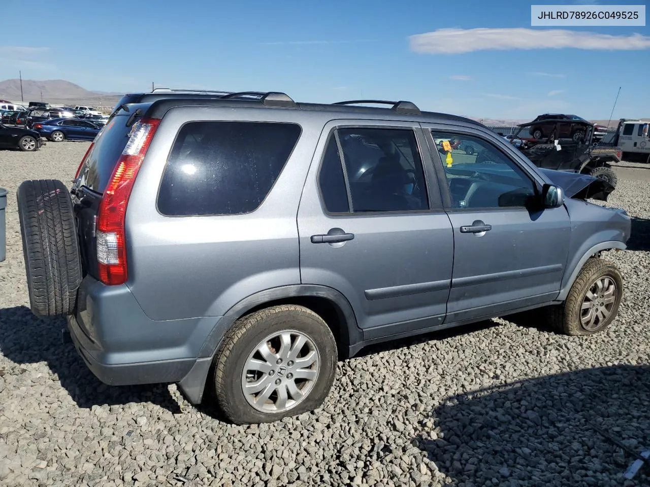 2006 Honda Cr-V Se VIN: JHLRD78926C049525 Lot: 75538394