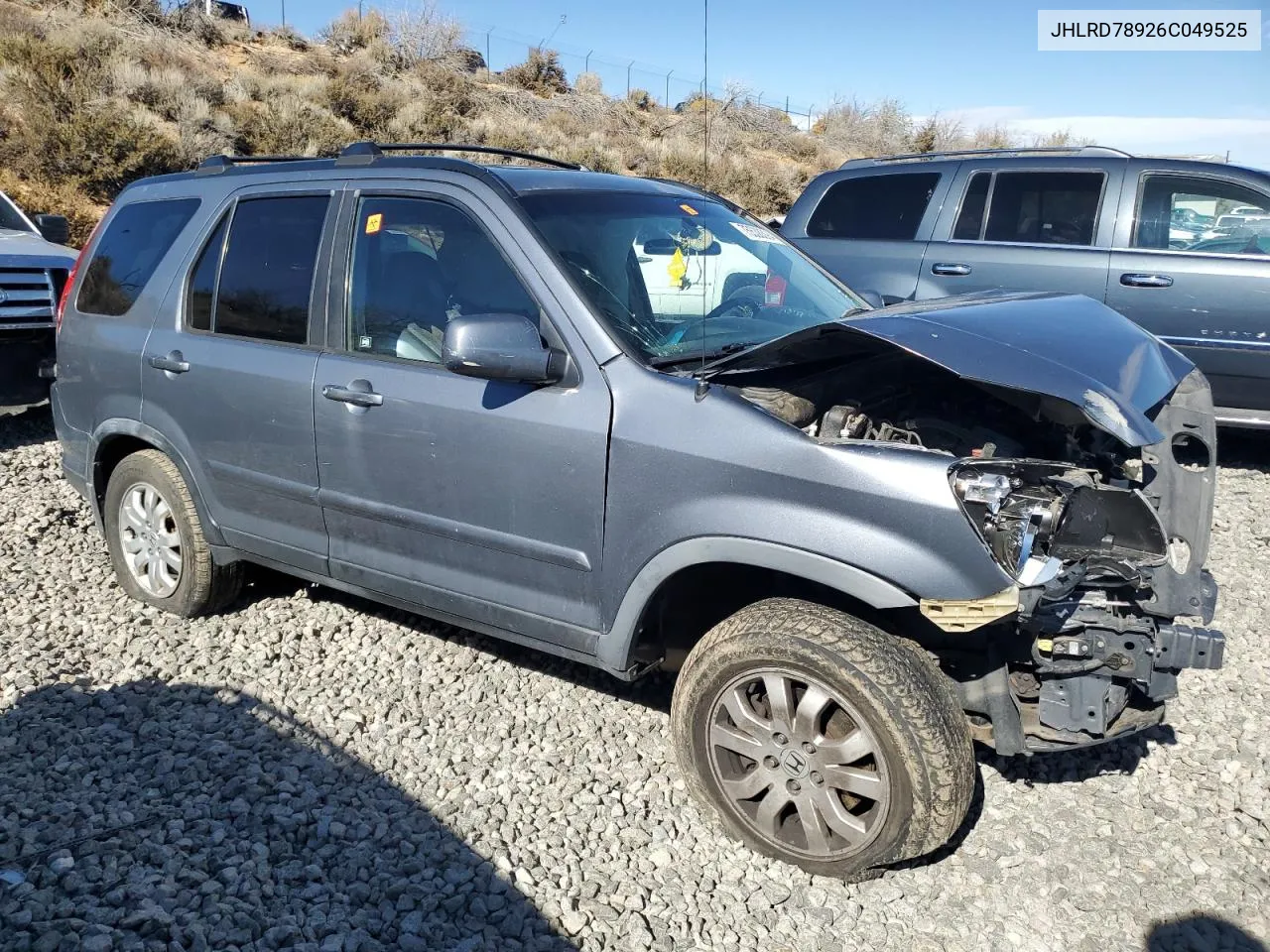 2006 Honda Cr-V Se VIN: JHLRD78926C049525 Lot: 75538394