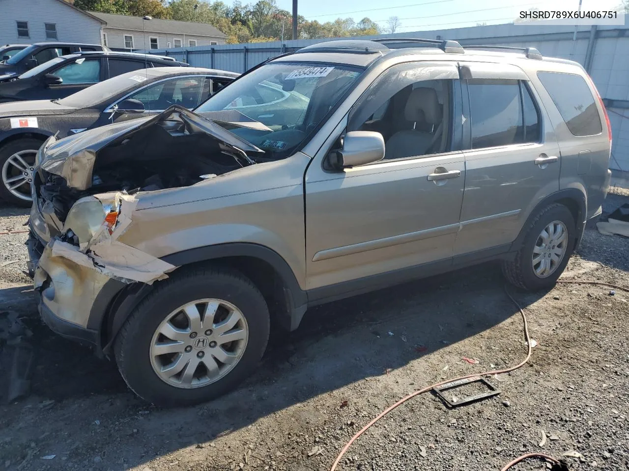 SHSRD789X6U406751 2006 Honda Cr-V Se