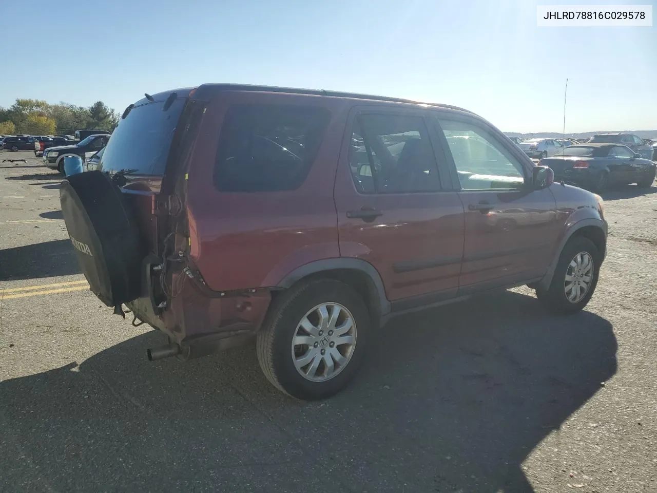 JHLRD78816C029578 2006 Honda Cr-V Ex