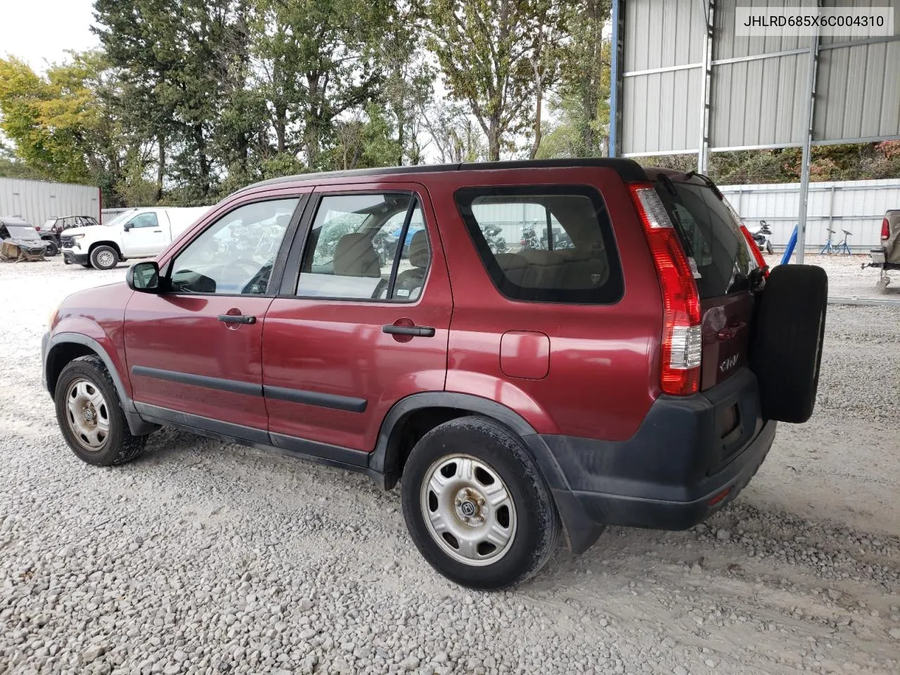 2006 Honda Cr-V Lx VIN: JHLRD685X6C004310 Lot: 76160864