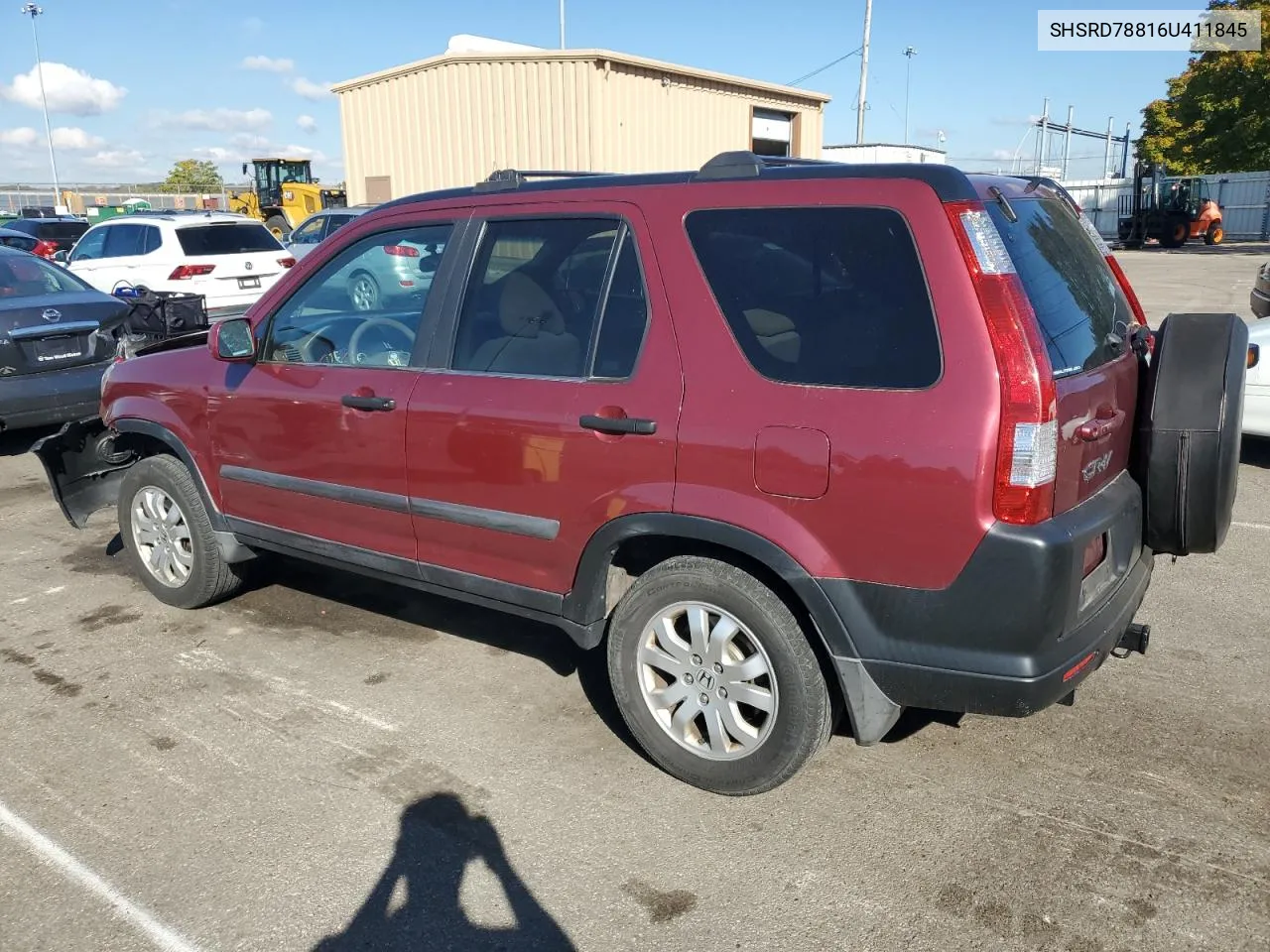 2006 Honda Cr-V Ex VIN: SHSRD78816U411845 Lot: 76161944