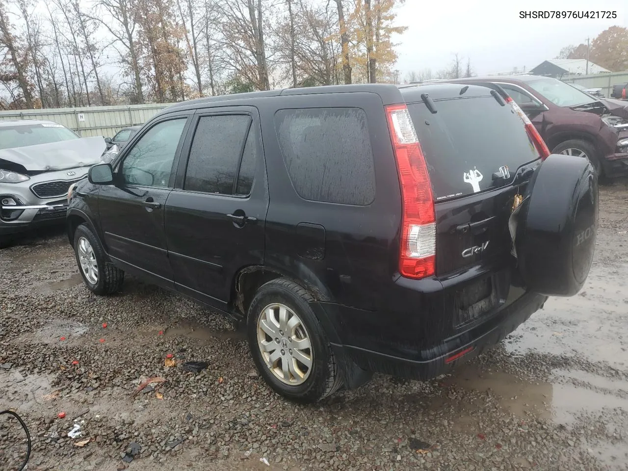 2006 Honda Cr-V Se VIN: SHSRD78976U421725 Lot: 76205454