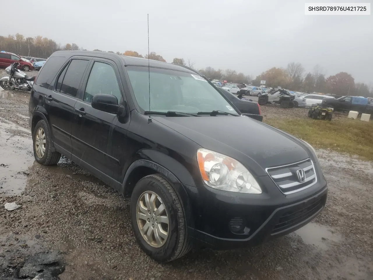 2006 Honda Cr-V Se VIN: SHSRD78976U421725 Lot: 76205454