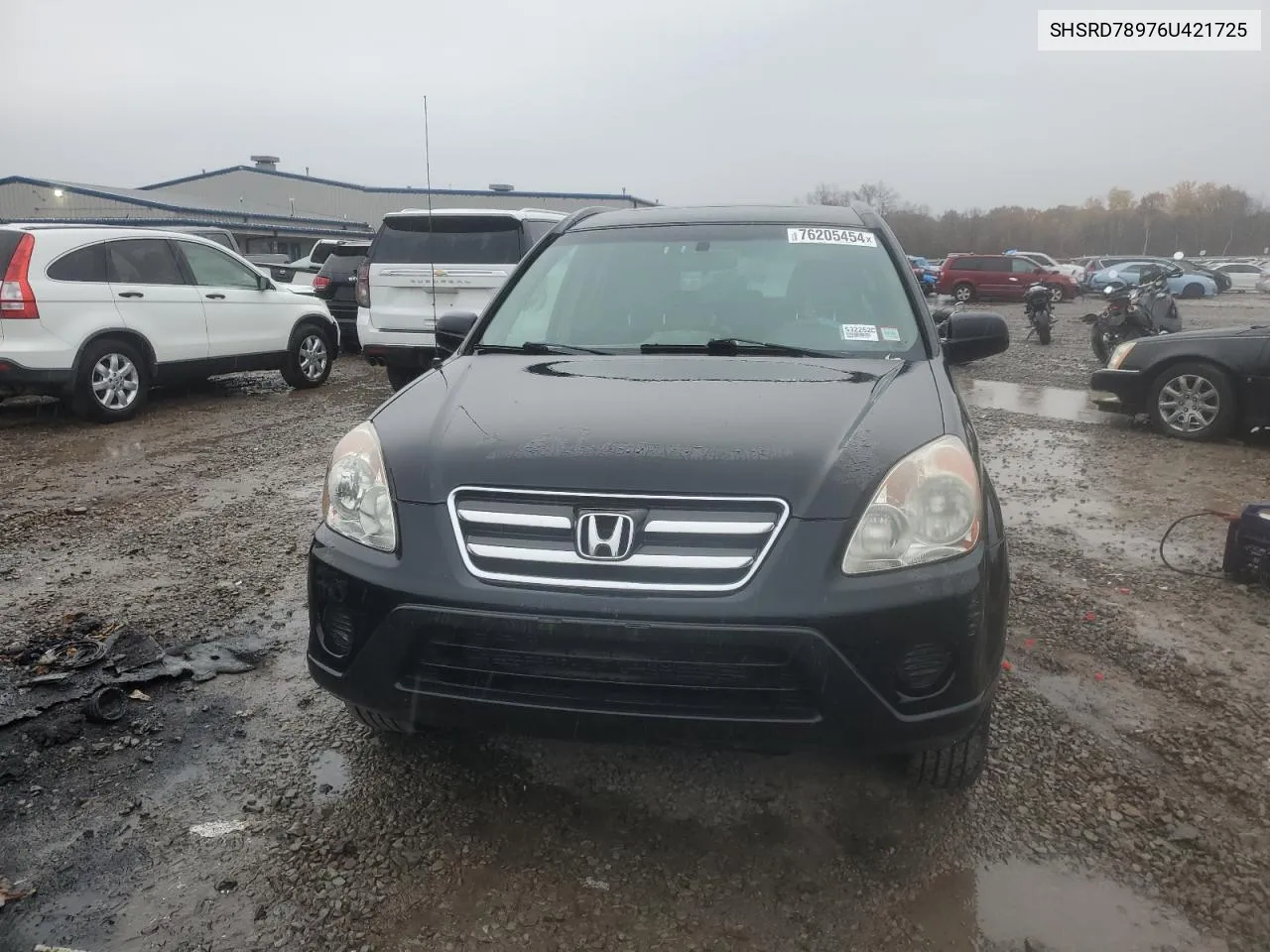 2006 Honda Cr-V Se VIN: SHSRD78976U421725 Lot: 76205454