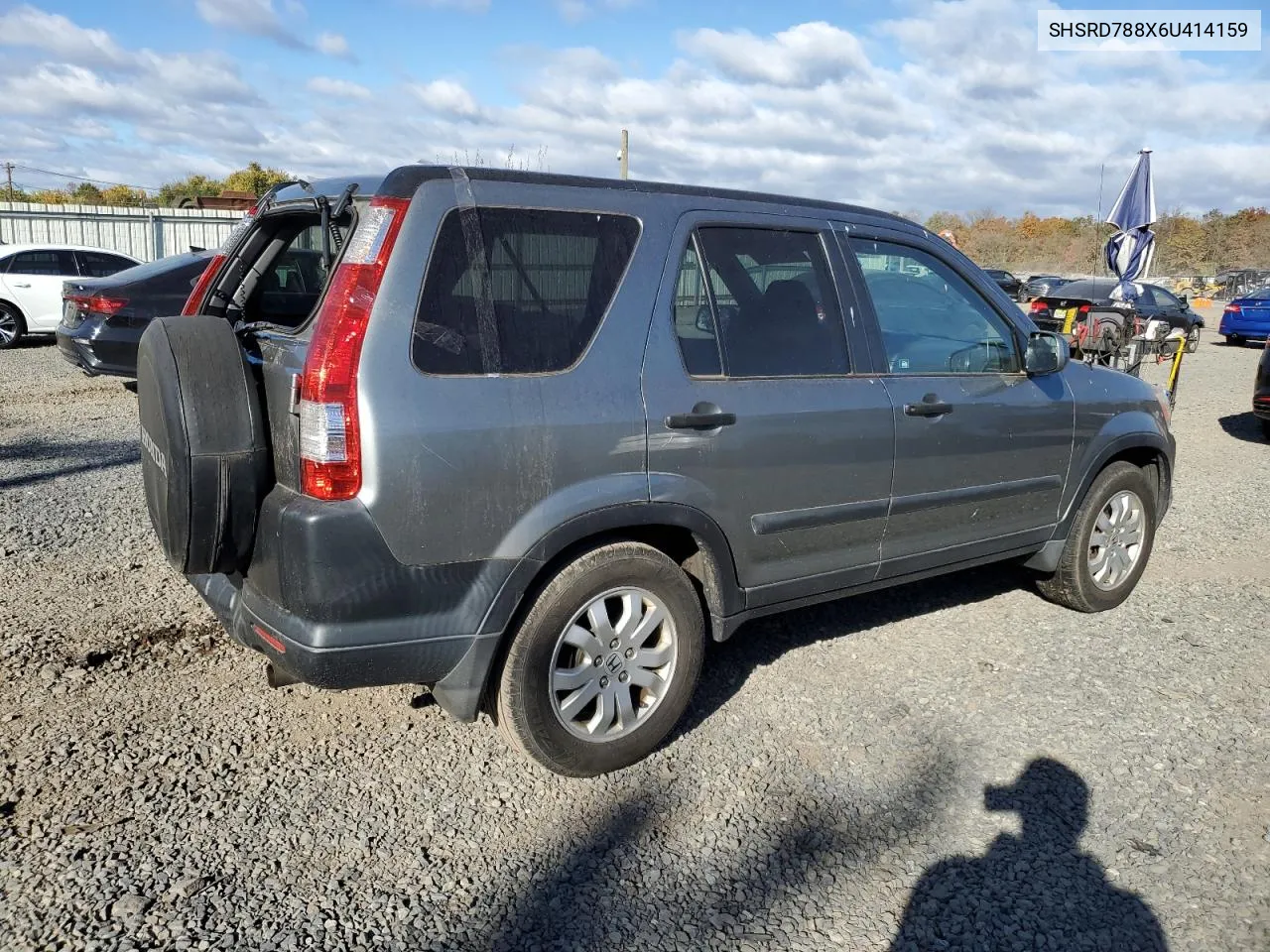 2006 Honda Cr-V Ex VIN: SHSRD788X6U414159 Lot: 76347834