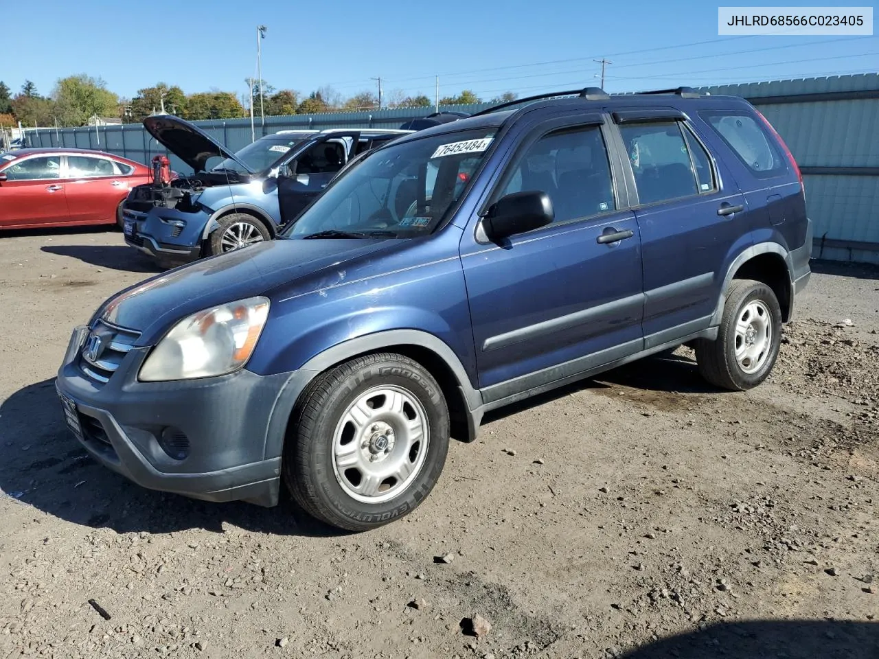 2006 Honda Cr-V Lx VIN: JHLRD68566C023405 Lot: 76452484