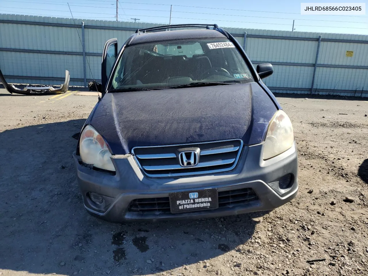 2006 Honda Cr-V Lx VIN: JHLRD68566C023405 Lot: 76452484