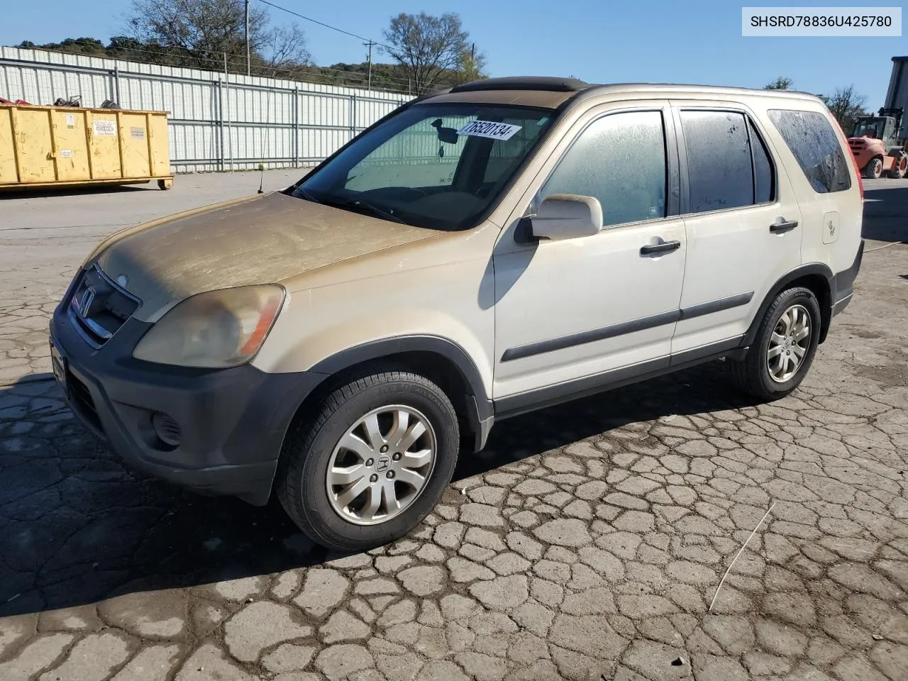 2006 Honda Cr-V Ex VIN: SHSRD78836U425780 Lot: 76520134