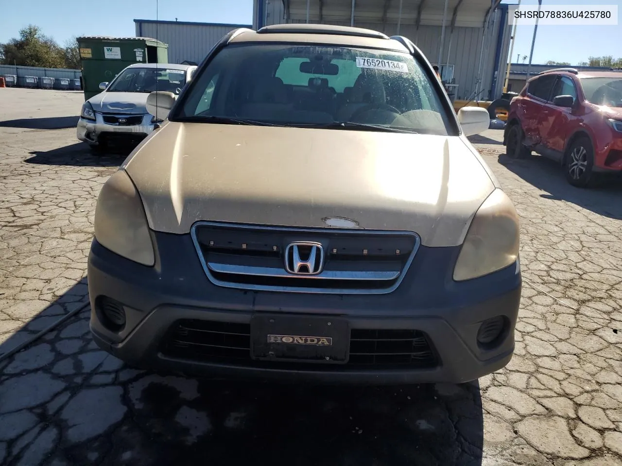 2006 Honda Cr-V Ex VIN: SHSRD78836U425780 Lot: 76520134