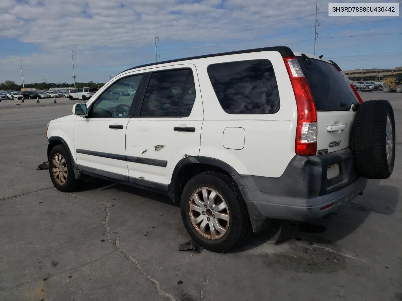 2006 Honda Cr-V Ex VIN: SHSRD78886U430442 Lot: 76787444