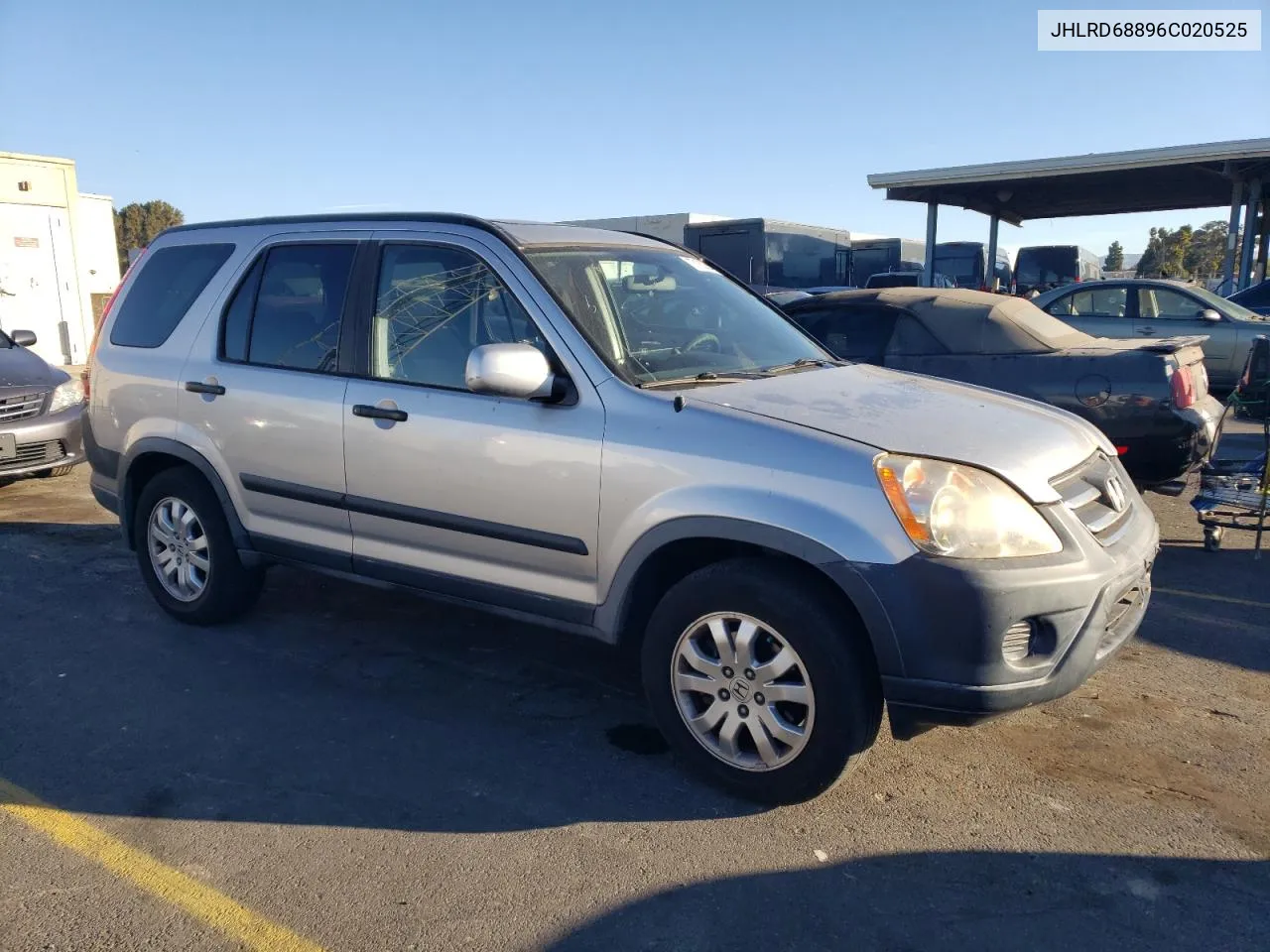 2006 Honda Cr-V Ex VIN: JHLRD68896C020525 Lot: 77182834