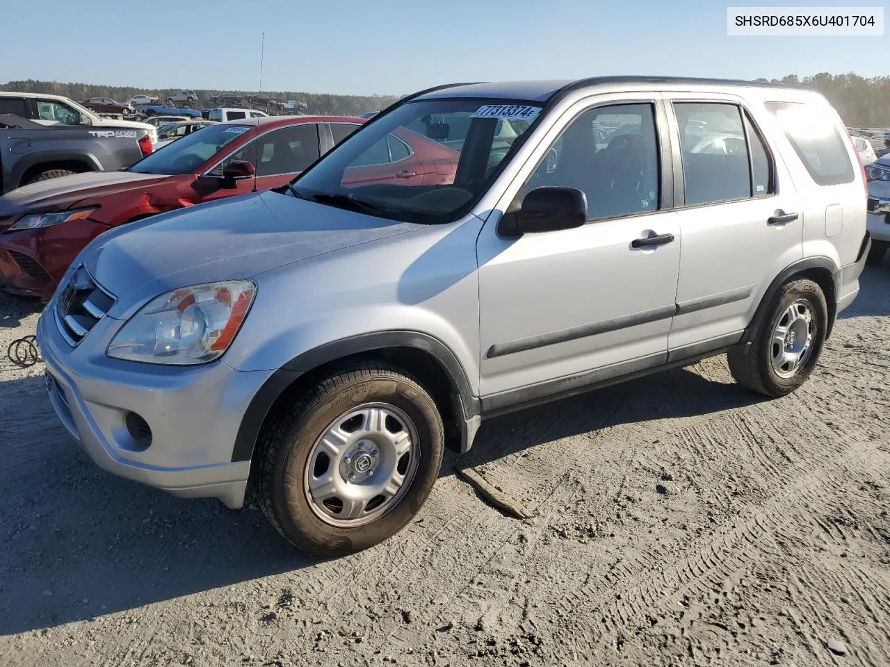 2006 Honda Cr-V Lx VIN: SHSRD685X6U401704 Lot: 77313374