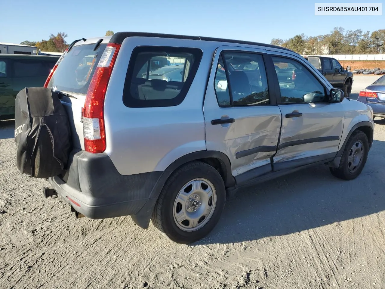 2006 Honda Cr-V Lx VIN: SHSRD685X6U401704 Lot: 77313374