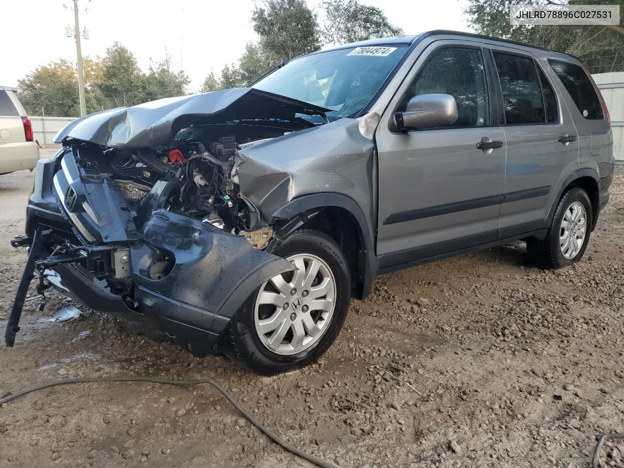 JHLRD78896C027531 2006 Honda Cr-V Ex