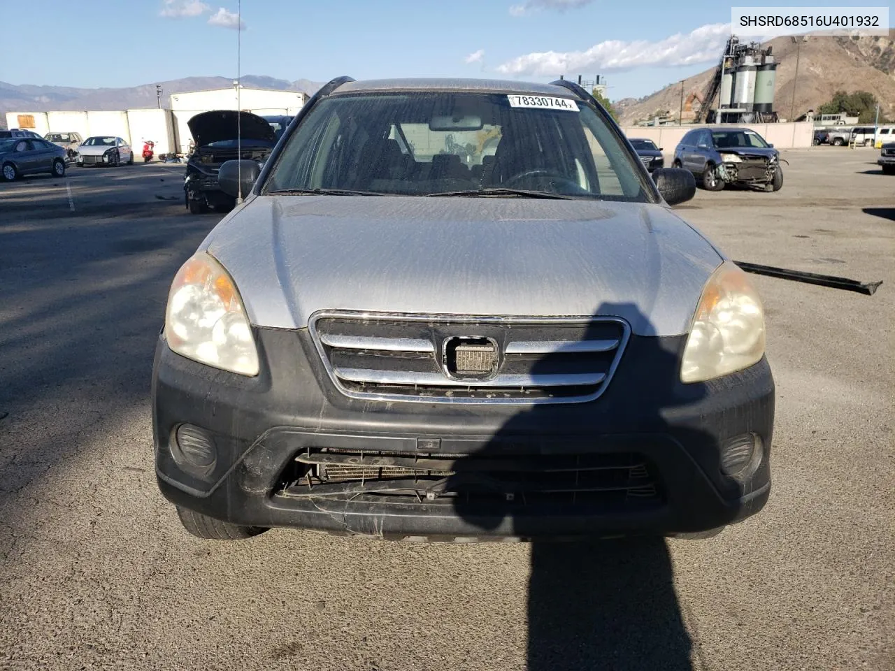 SHSRD68516U401932 2006 Honda Cr-V Lx