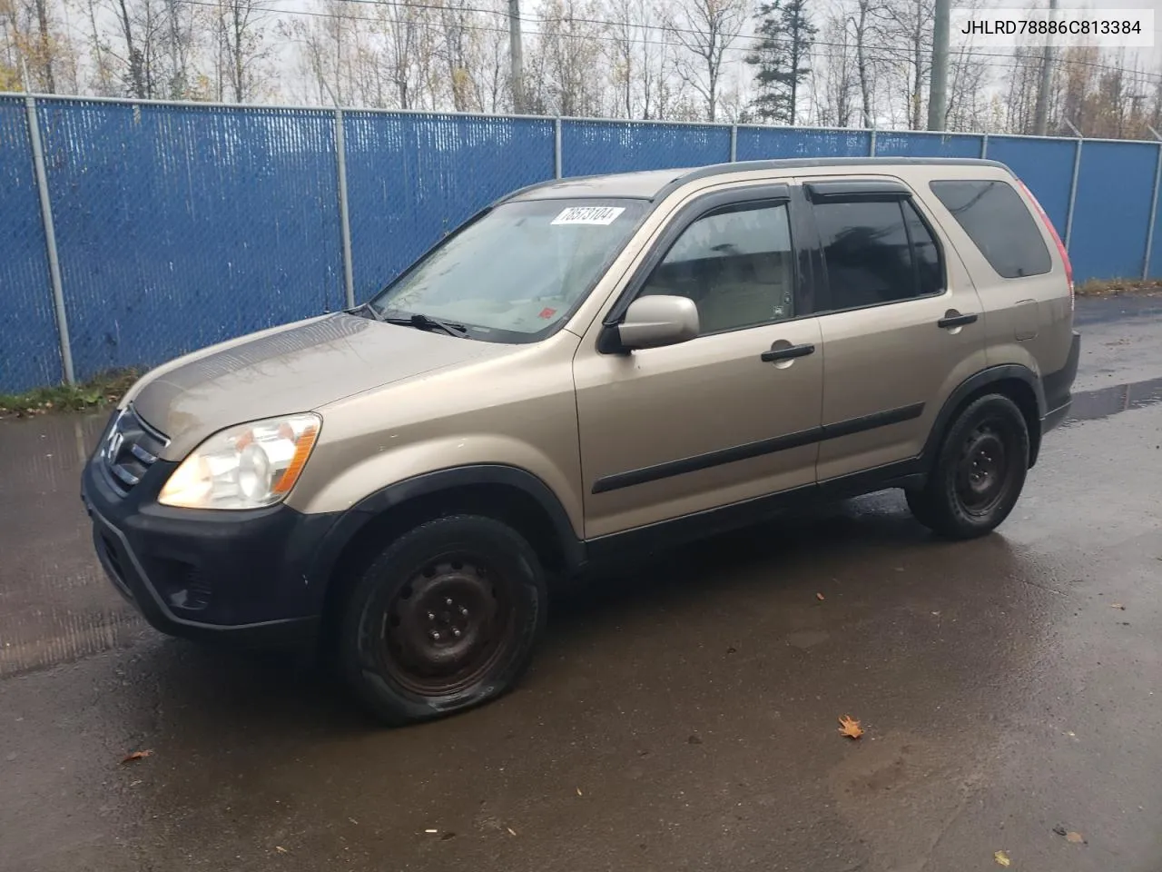 2006 Honda Cr-V Ex VIN: JHLRD78886C813384 Lot: 78573104