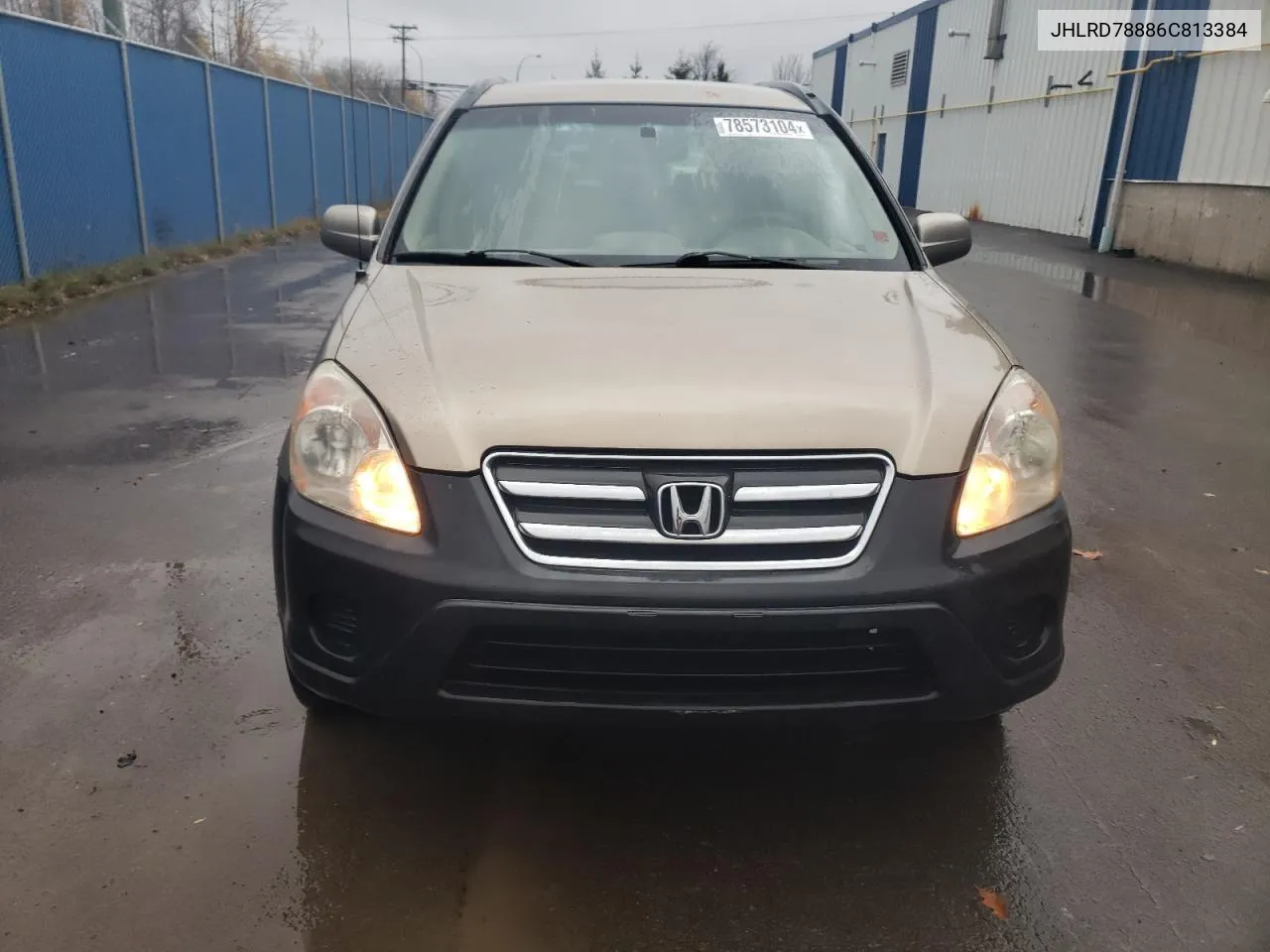 2006 Honda Cr-V Ex VIN: JHLRD78886C813384 Lot: 78573104