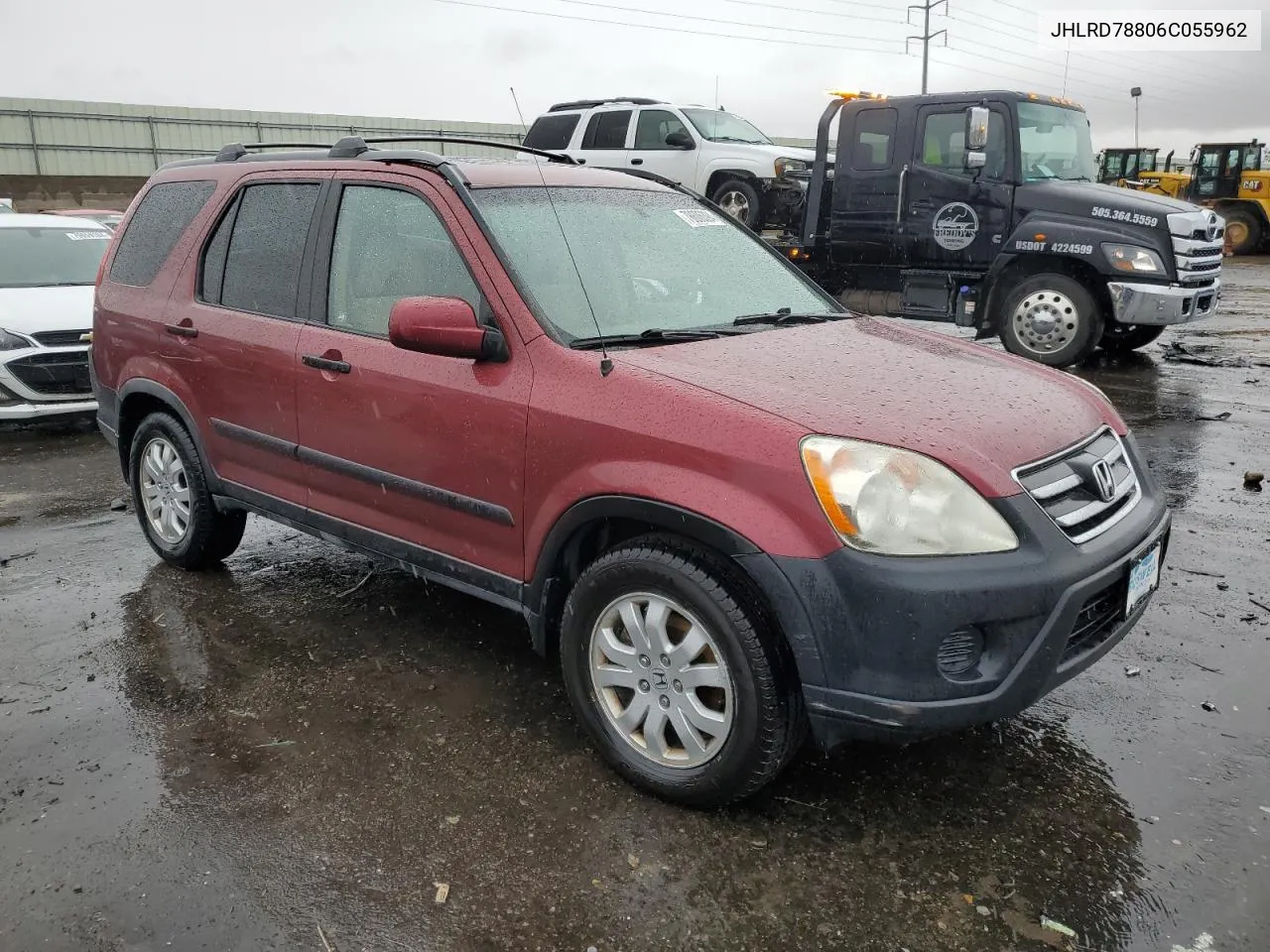 2006 Honda Cr-V Ex VIN: JHLRD78806C055962 Lot: 78606394