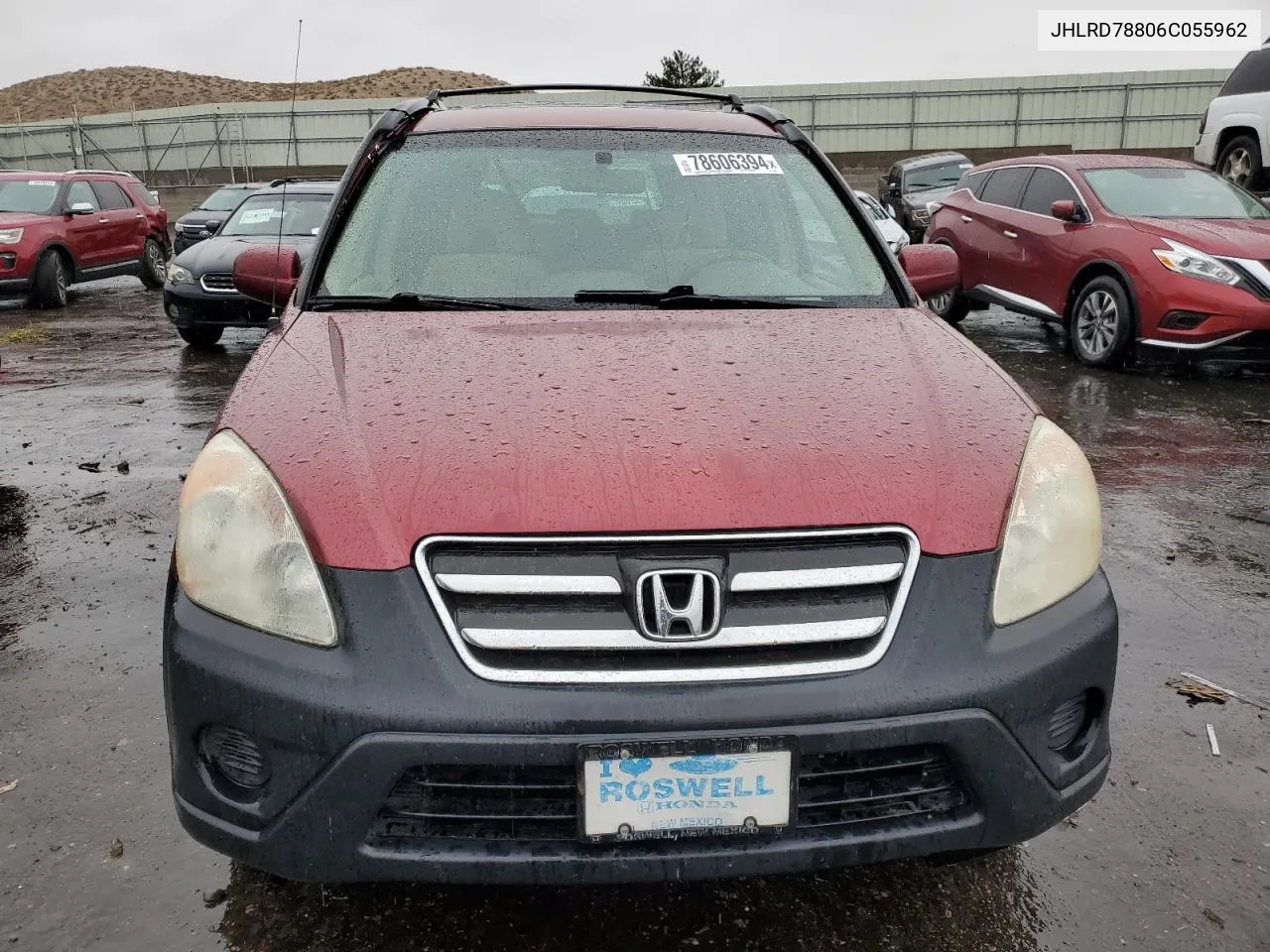 2006 Honda Cr-V Ex VIN: JHLRD78806C055962 Lot: 78606394