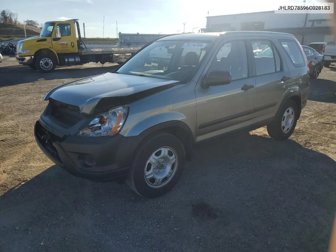 2006 Honda Cr-V Lx VIN: JHLRD78596C028183 Lot: 79114704