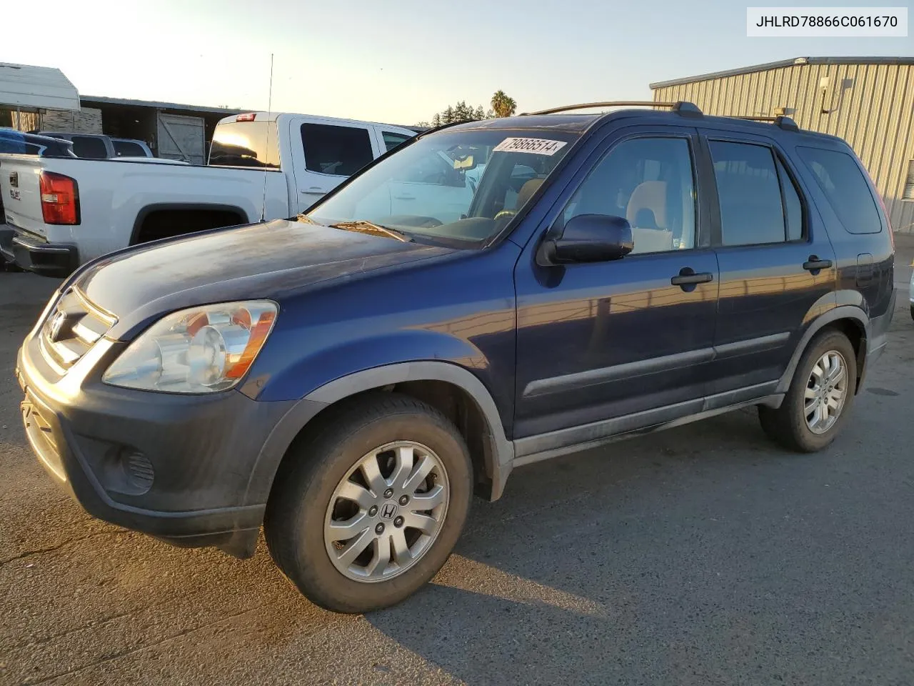 2006 Honda Cr-V Ex VIN: JHLRD78866C061670 Lot: 79866514