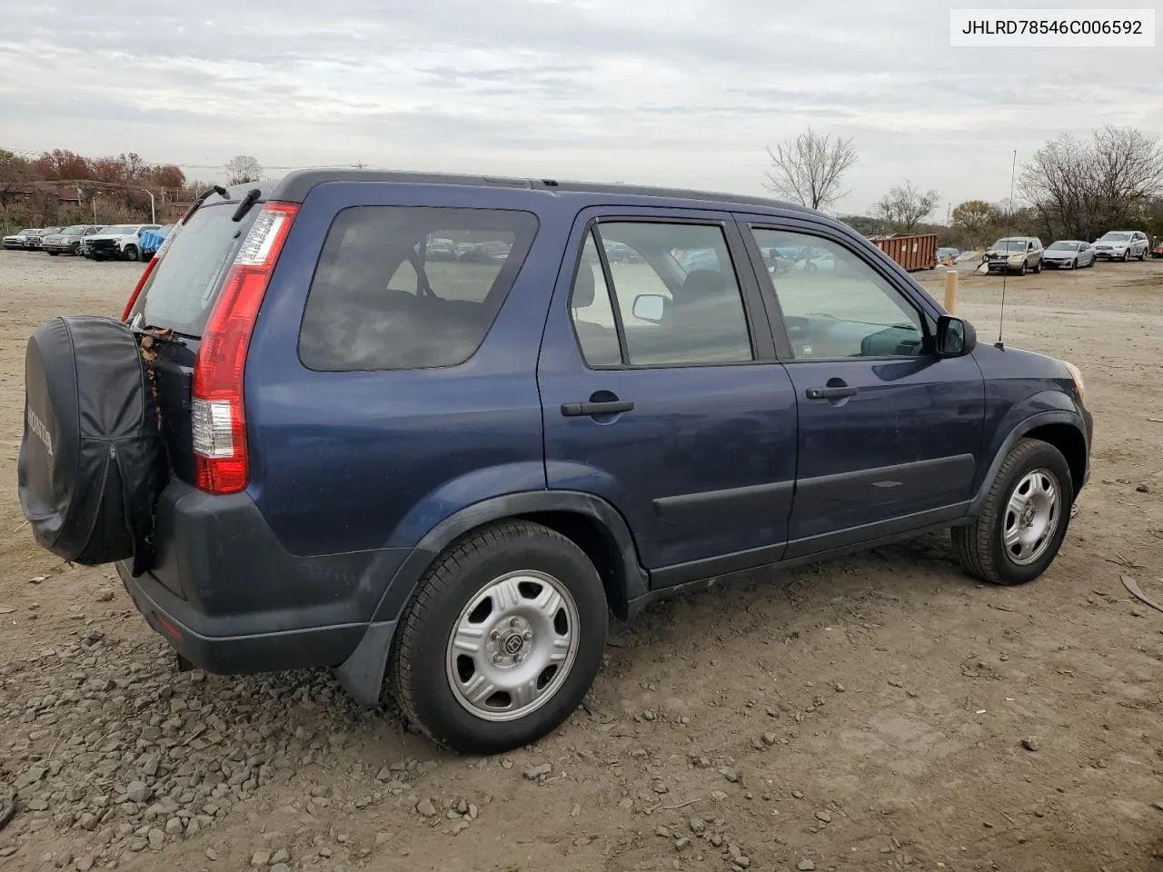 2006 Honda Cr-V Lx VIN: JHLRD78546C006592 Lot: 80229894