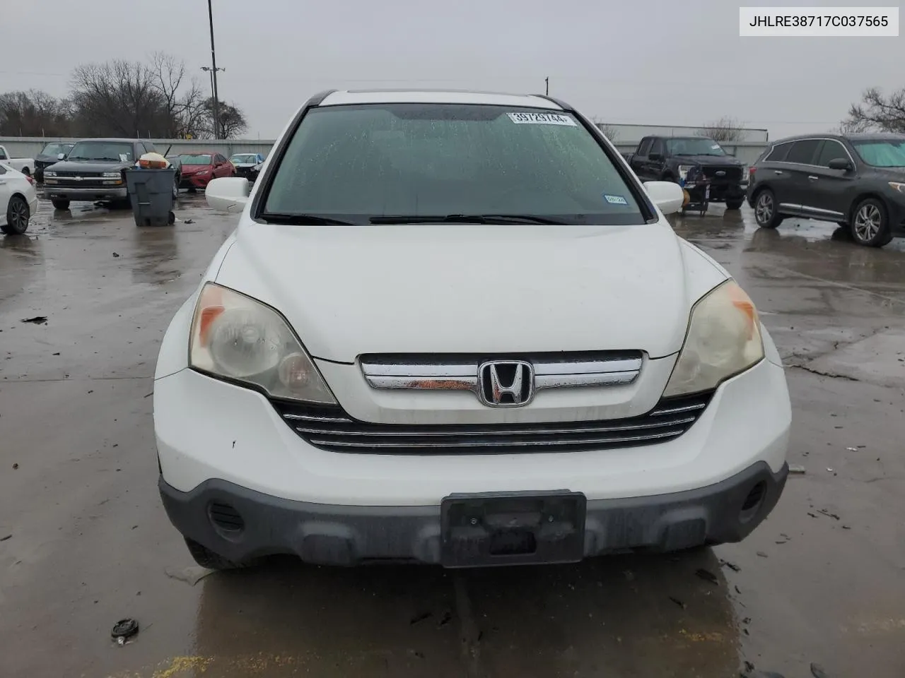 2007 Honda Cr-V Exl VIN: JHLRE38717C037565 Lot: 39729744