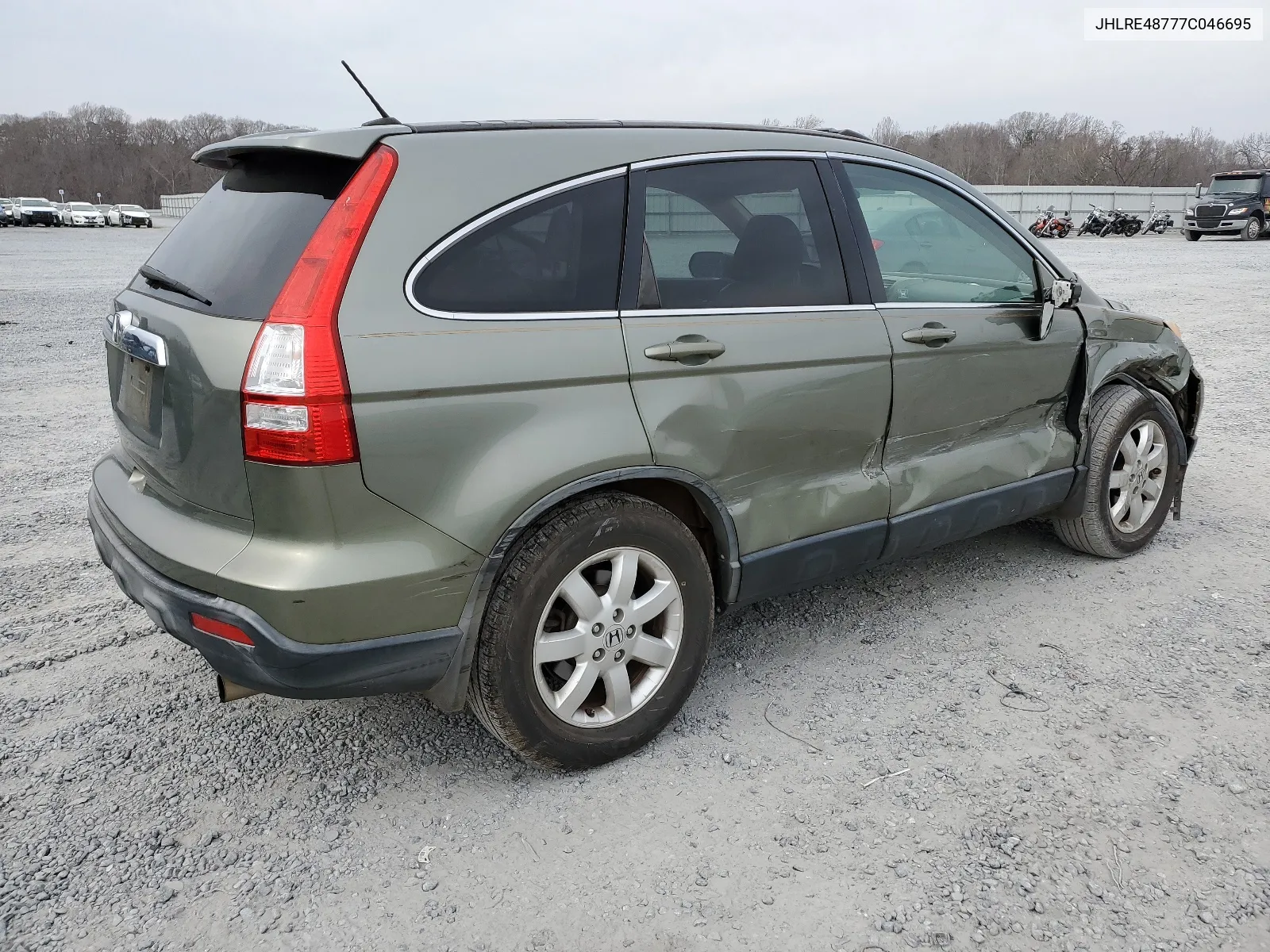 2007 Honda Cr-V Exl VIN: JHLRE48777C046695 Lot: 43724414