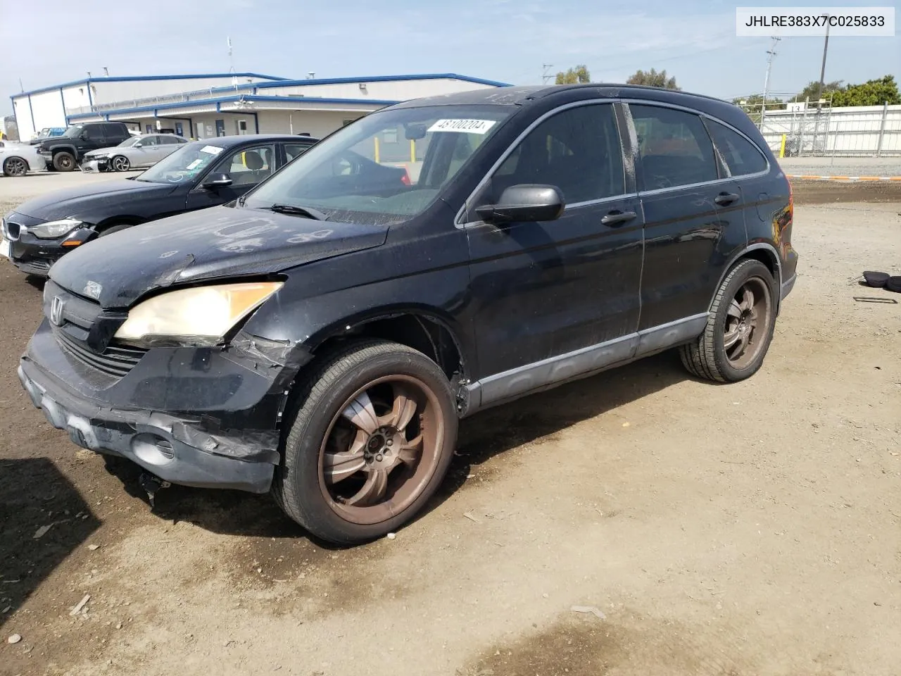 2007 Honda Cr-V Lx VIN: JHLRE383X7C025833 Lot: 48100204