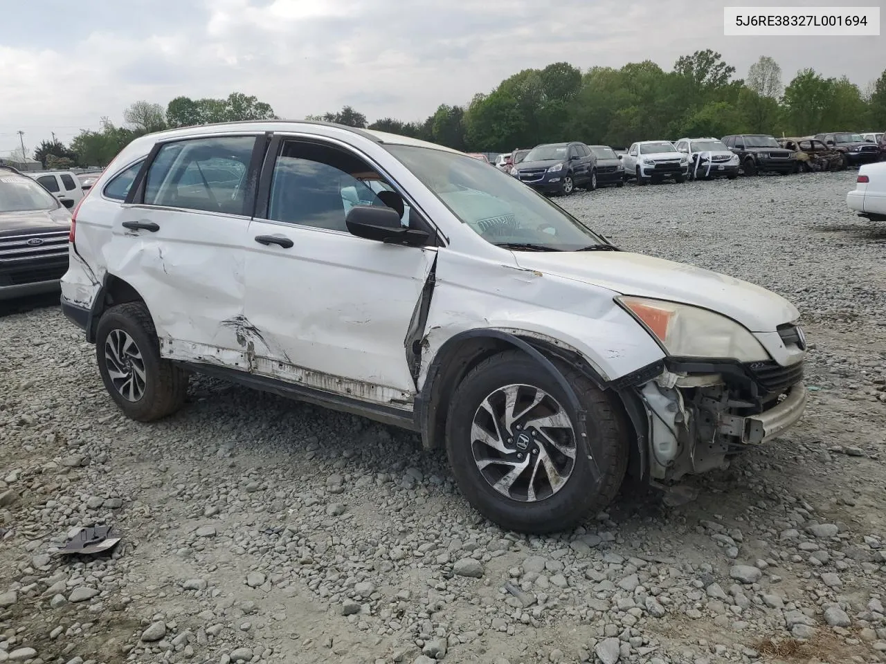 2007 Honda Cr-V Lx VIN: 5J6RE38327L001694 Lot: 51878184