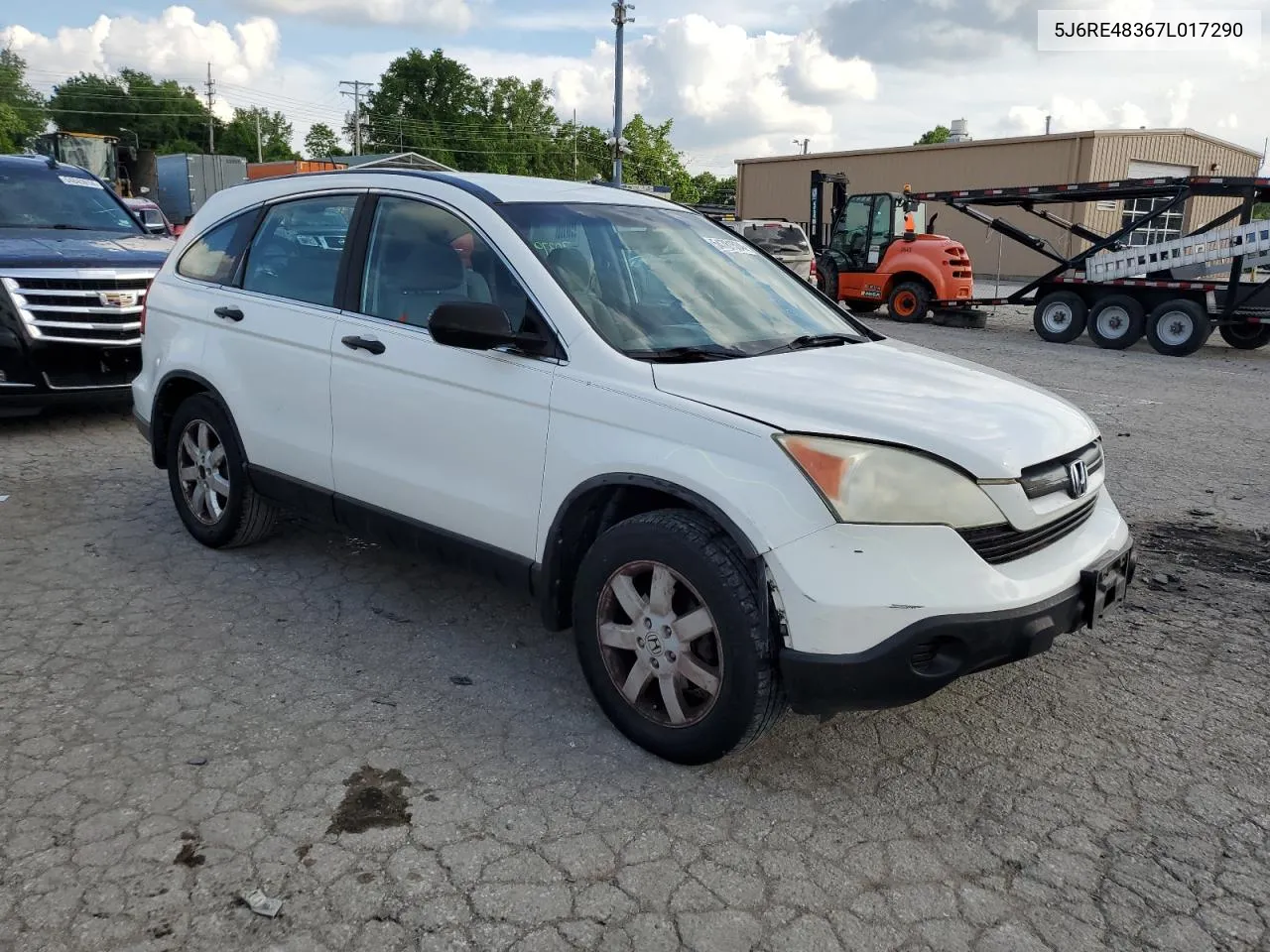 2007 Honda Cr-V Lx VIN: 5J6RE48367L017290 Lot: 54781534