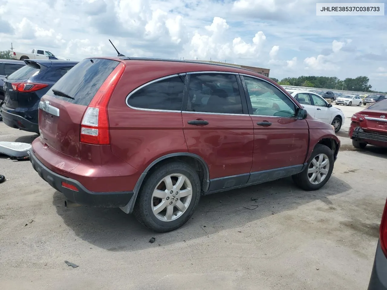 2007 Honda Cr-V Ex VIN: JHLRE38537C038733 Lot: 59880404