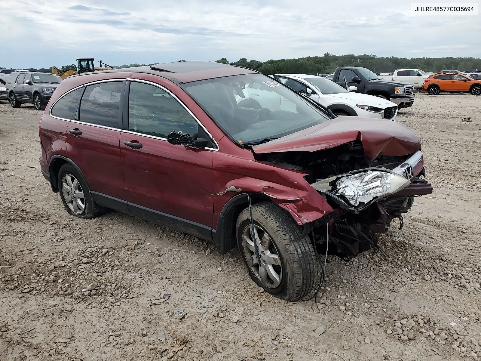 JHLRE48577C035694 2007 Honda Cr-V Ex