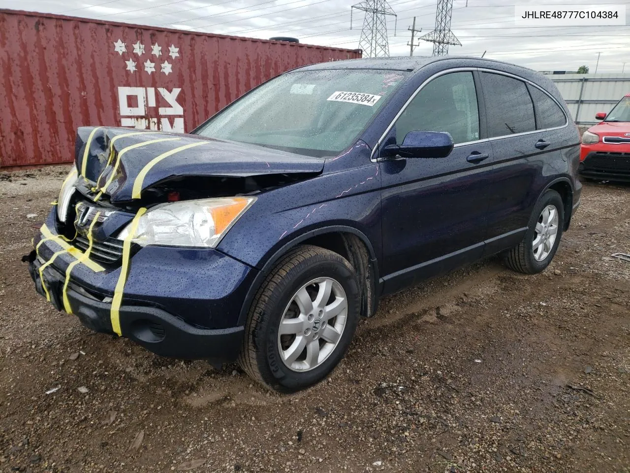 JHLRE48777C104384 2007 Honda Cr-V Exl