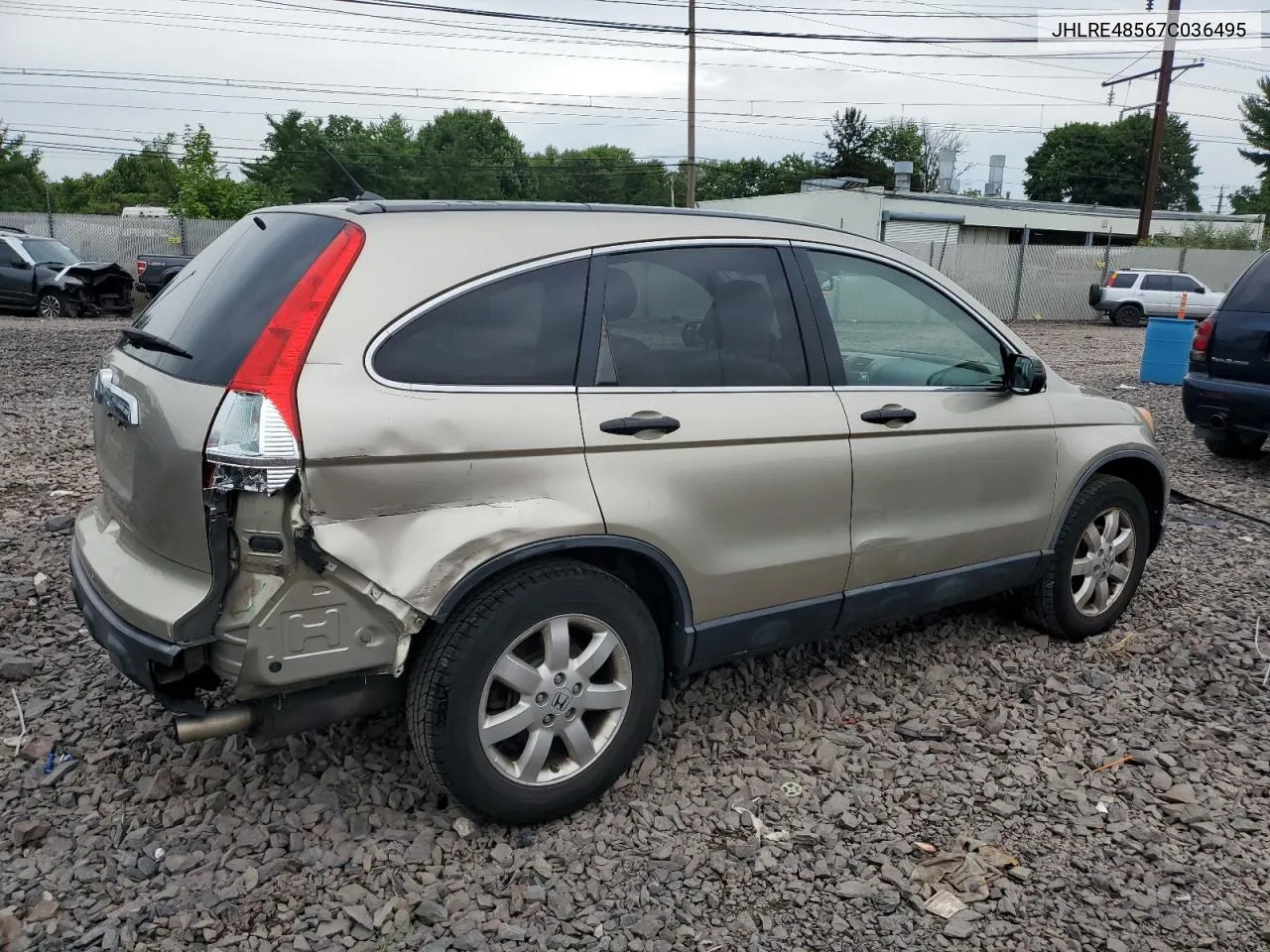 2007 Honda Cr-V Ex VIN: JHLRE48567C036495 Lot: 63593894