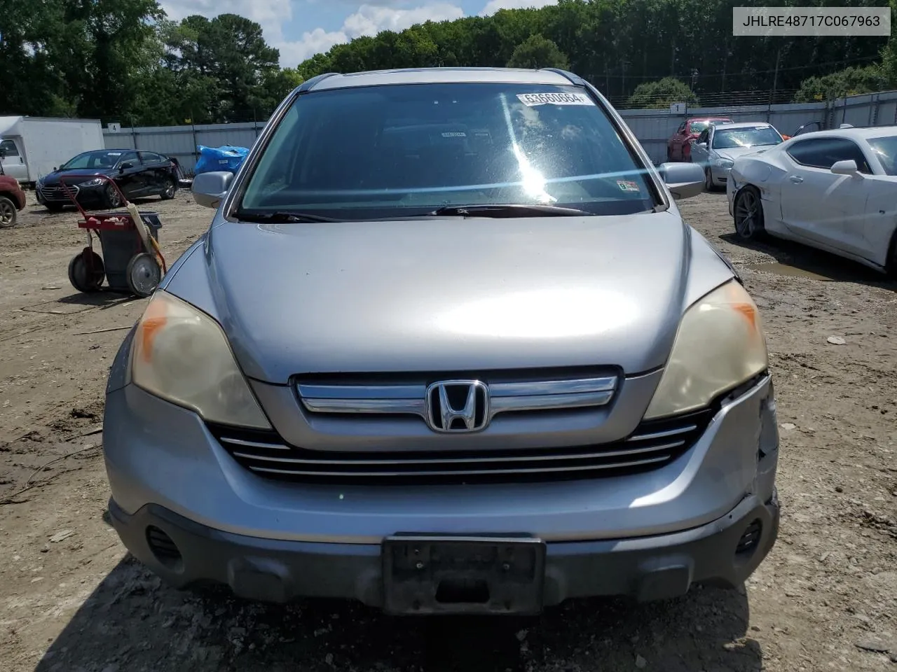 JHLRE48717C067963 2007 Honda Cr-V Exl