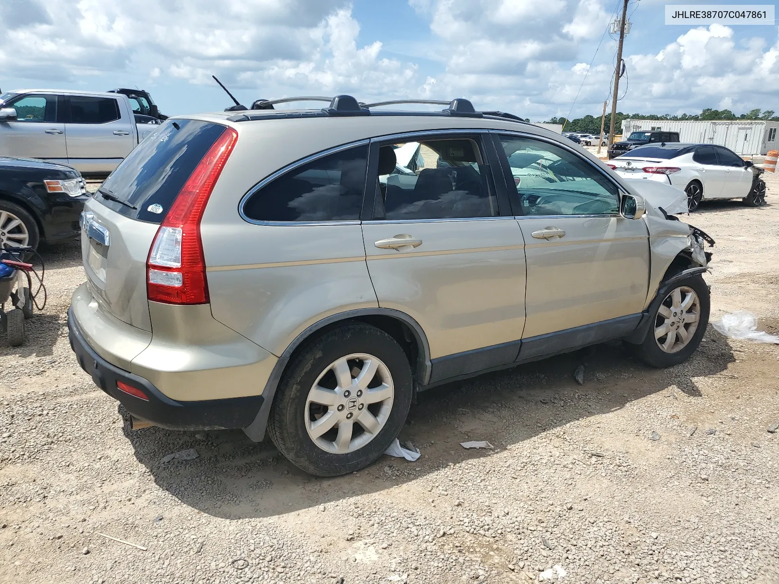 2007 Honda Cr-V Exl VIN: JHLRE38707C047861 Lot: 64570424