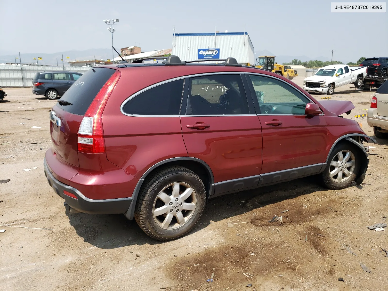 JHLRE48737C019395 2007 Honda Cr-V Exl