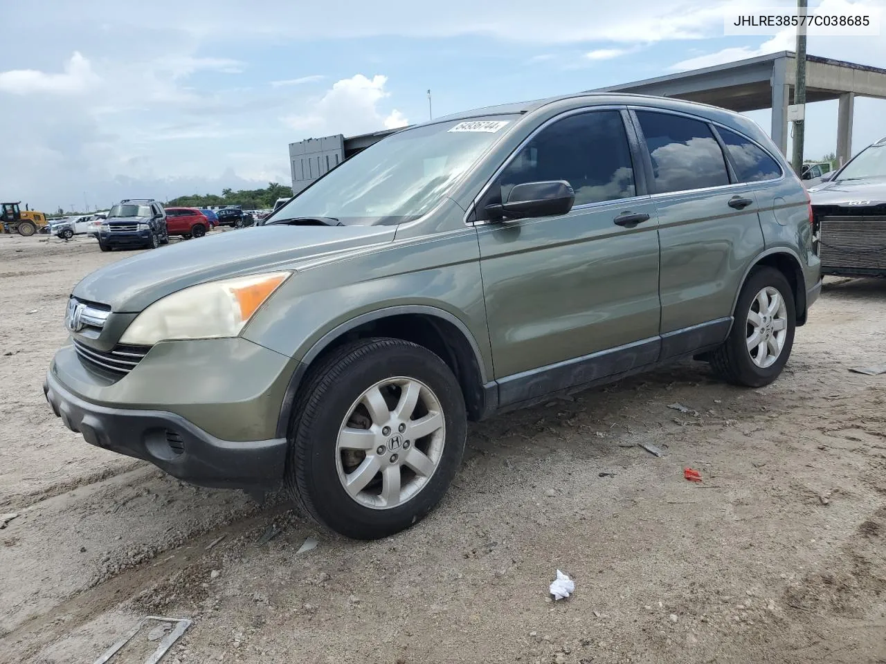 2007 Honda Cr-V Ex VIN: JHLRE38577C038685 Lot: 64936744