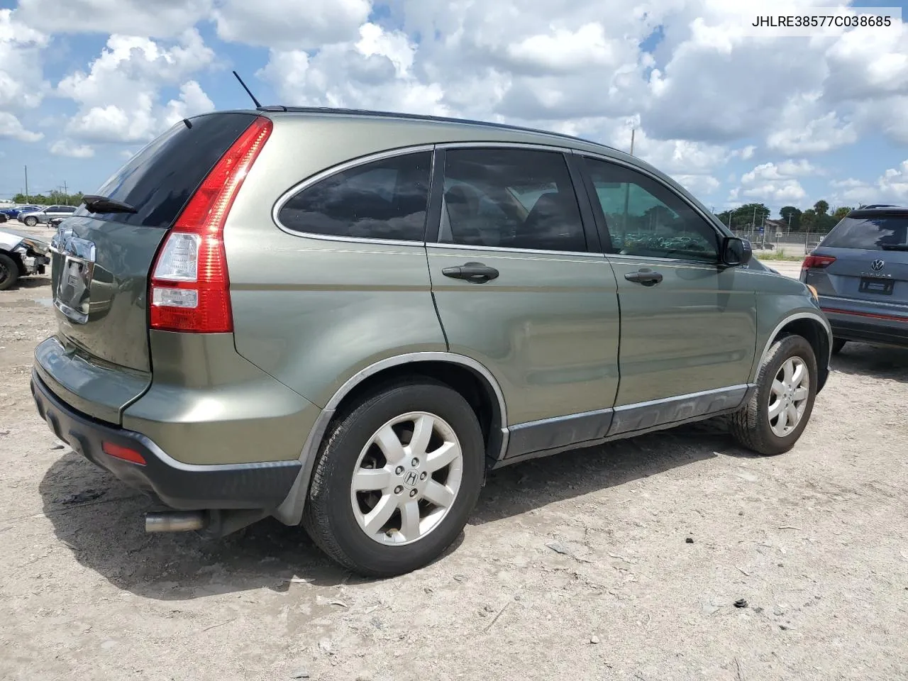 2007 Honda Cr-V Ex VIN: JHLRE38577C038685 Lot: 64936744