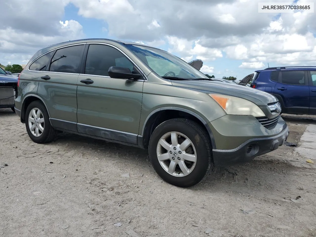 2007 Honda Cr-V Ex VIN: JHLRE38577C038685 Lot: 64936744