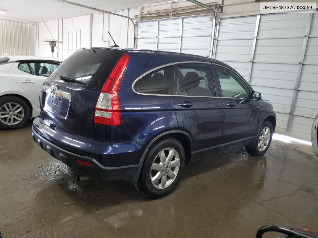 JHLRE48737C038559 2007 Honda Cr-V Exl