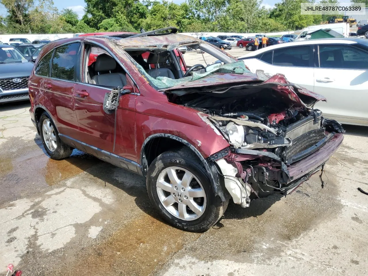 JHLRE48787C063389 2007 Honda Cr-V Exl