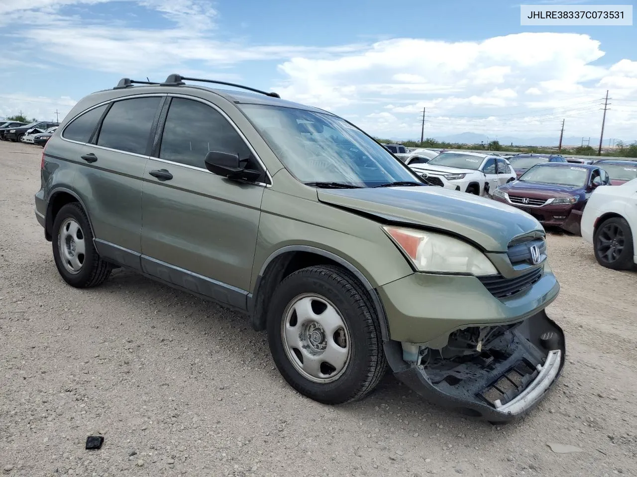 2007 Honda Cr-V Lx VIN: JHLRE38337C073531 Lot: 66007034