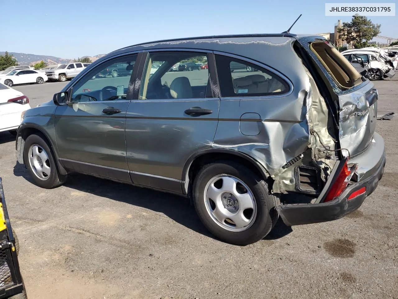 2007 Honda Cr-V Lx VIN: JHLRE38337C031795 Lot: 66707834