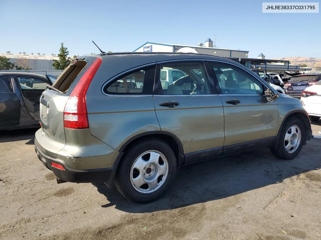 2007 Honda Cr-V Lx VIN: JHLRE38337C031795 Lot: 66707834